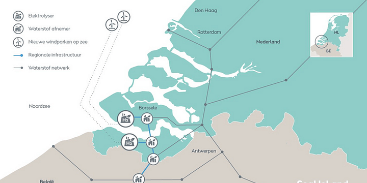 Ørsted ontwikkelt een van de grootste duurzame waterstoffabrieken ter wereld voor de Nederlandse en Vlaamse industrie